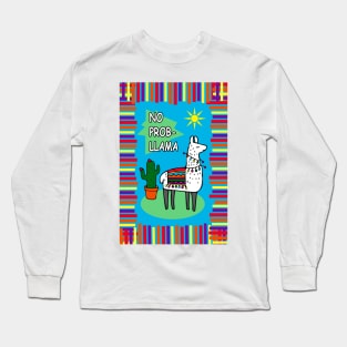 Cute Llama No Prob llama Long Sleeve T-Shirt